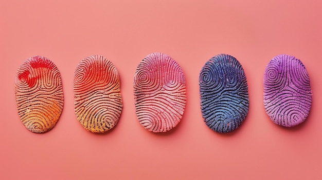 three colorful rings are on a pink background