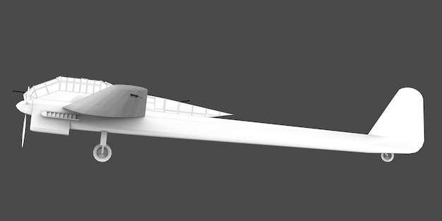 Three-dimensional model of the bomber aircraft of the second world war