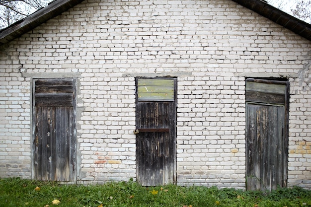 Three doors in the old garage