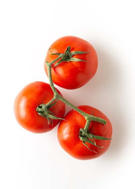 Three fresh tomatoes