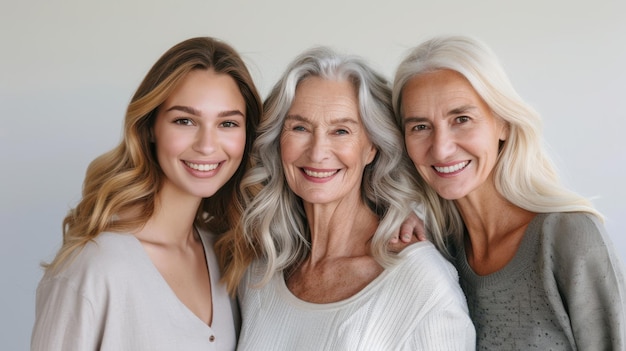 Photo the three generational women