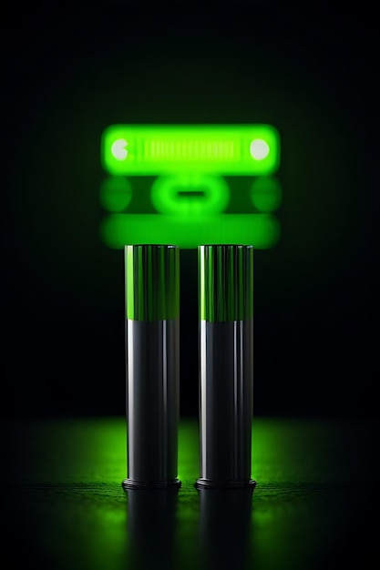 three green leds with a green light on them