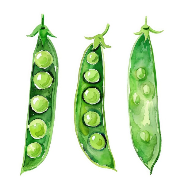 three green peas with drops of lime on them