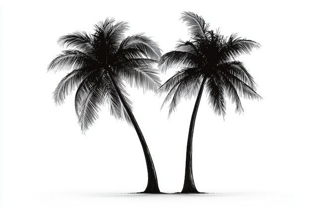 three palm trees with one that says palm trees