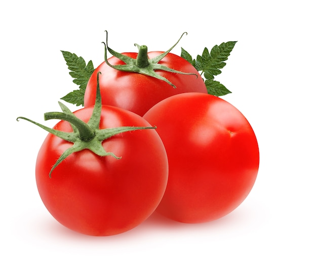 Three ripe tomatoes