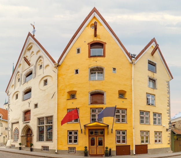 Three Sisters on Pikk street in Tallinn Estonia