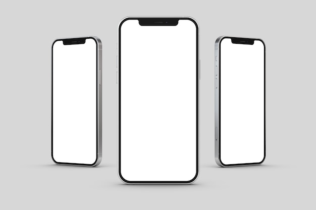 Three Views of Standing Smartphone