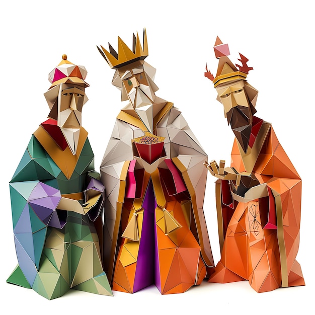 Three Wise Men Paper Crafts Christmas Religious Figures