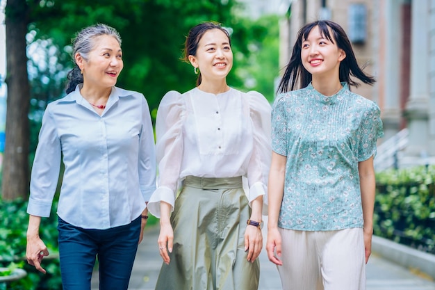 Three women of different generations