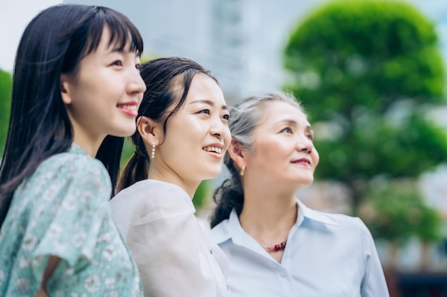 Three women of different generations