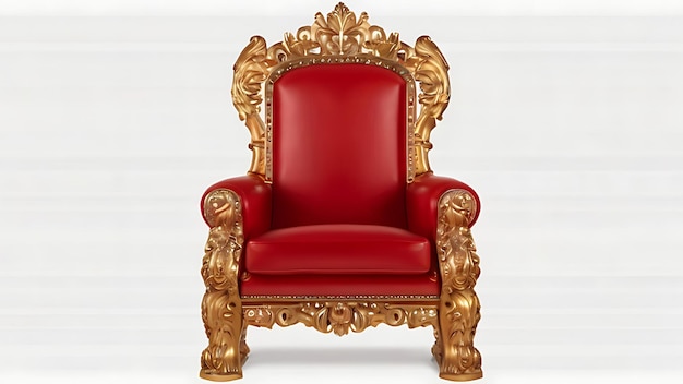 Throne chair Isolated ai generated