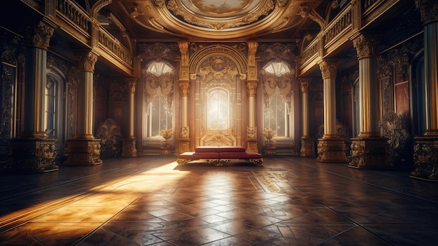 The throne room in the palace of versailles