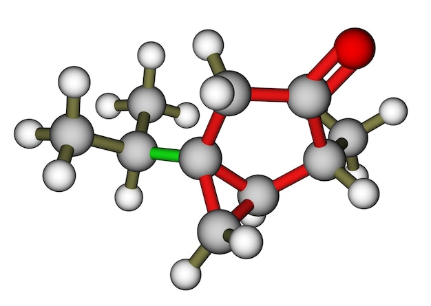 Thujone compound with menthol odor constituent of absinthe