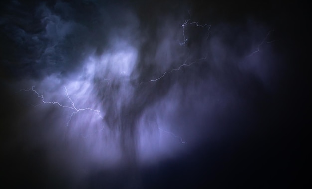 Thunder cloud dark cloudy sky