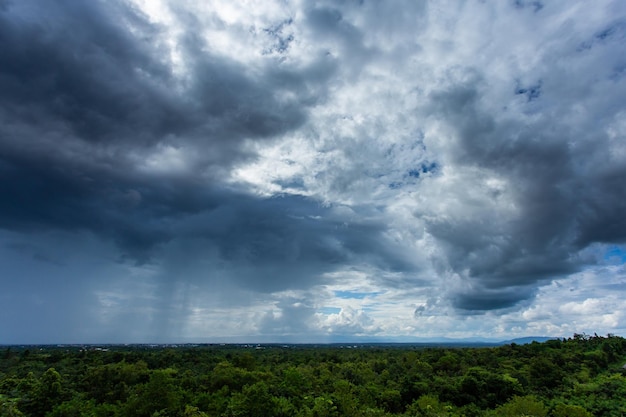 Thunder storm sky Rain clouds