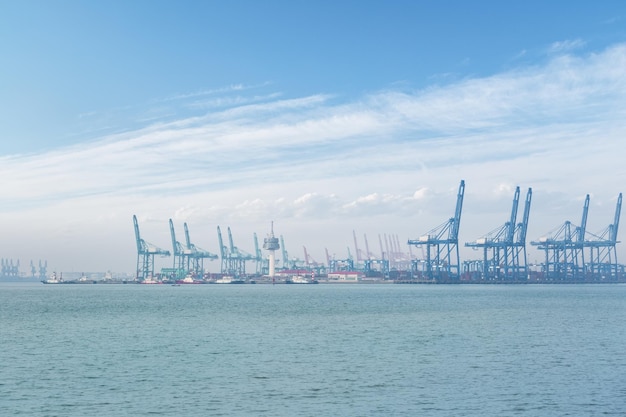 Tianjin container terminal the port is beijing's gateway to the sea China