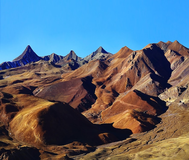 tibet mountains landscape, beautiful view travel to tibet