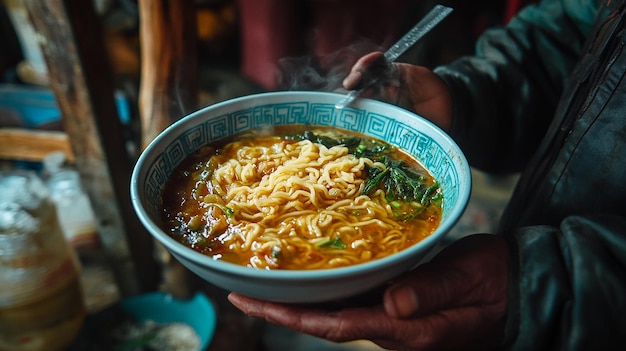 Photo tibetan noodle soup originated in tibet