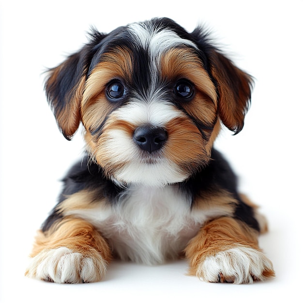 A Tibetan Terrier Puppy Lying With Fluffy wallpaper