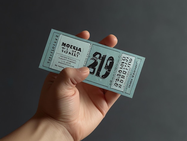 Photo a ticket possibly for a concert or event with the number 219 on it