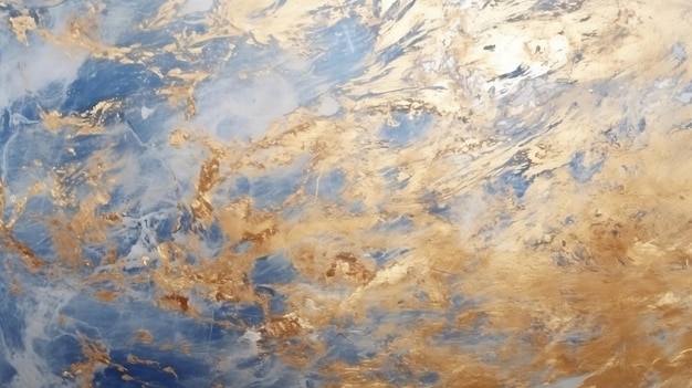 Tidewater alcohol stains of paint with the addition of gold powder Subtle waves of Generative AI