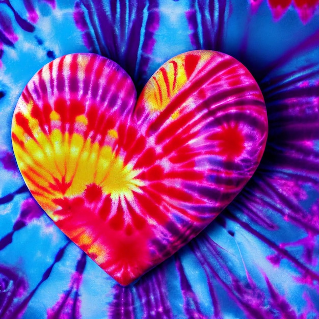 Tie dye background heart shape hippie colorful shirt wallpaper