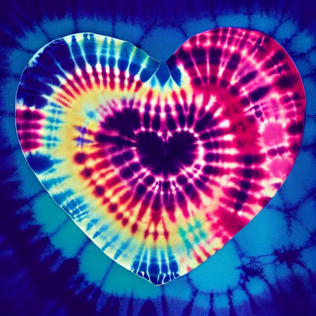 Tie dye background heart shape hippie colorful shirt wallpaper