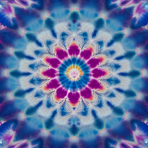 Tie dye mandala background hippie colorful shirt wallpaper