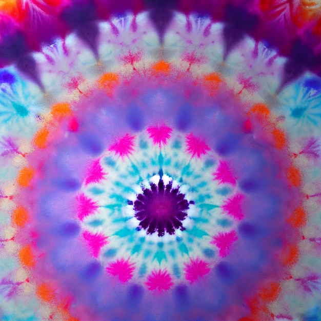 Tie dye mandala background hippie colorful shirt wallpaper