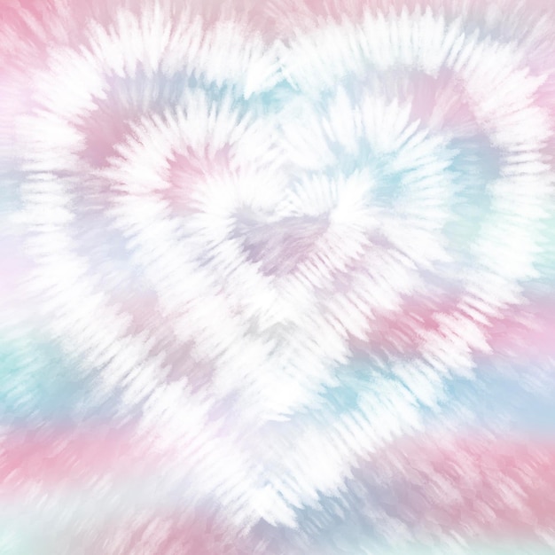 Tie dye pastel gradient watercolor heart