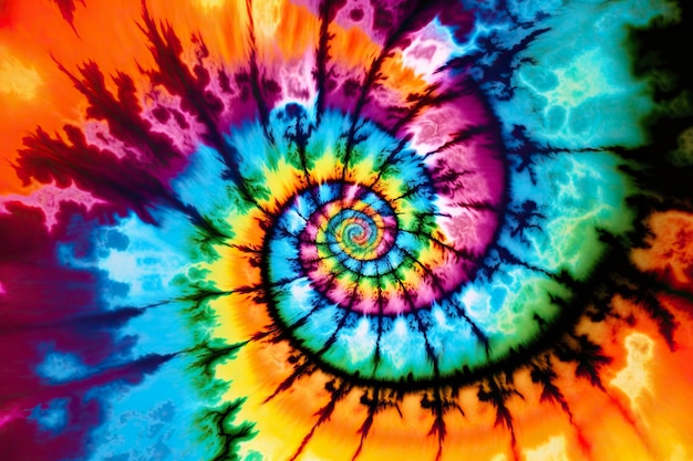 Tie dye pattern Generative Ai