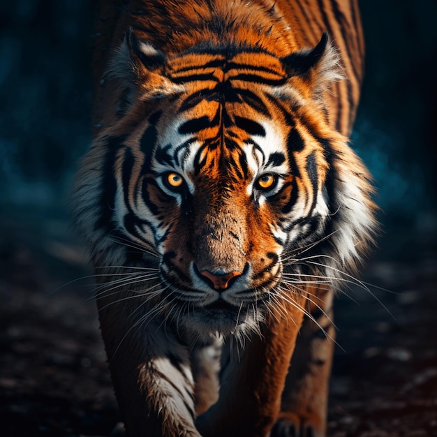 Tiger Aesthetic realistic cinematic raw epic macro photo