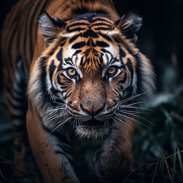 Tiger Aesthetic realistic cinematic raw epic macro photo