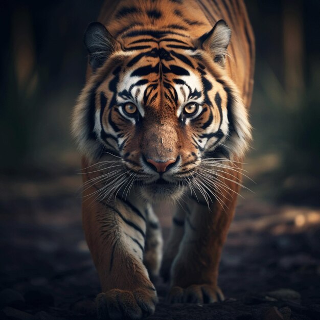 Tiger Aesthetic realistic cinematic raw epic macro photo