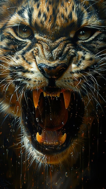 the tiger by person is a painting by person