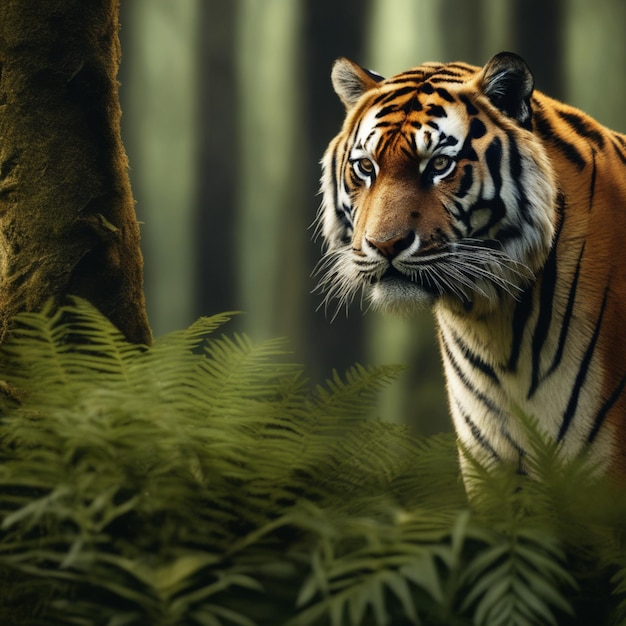 tiger in forest