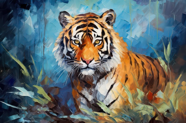 tiger illustration tiger vector tiger painting tiger artwork tiger background tiger illustrations