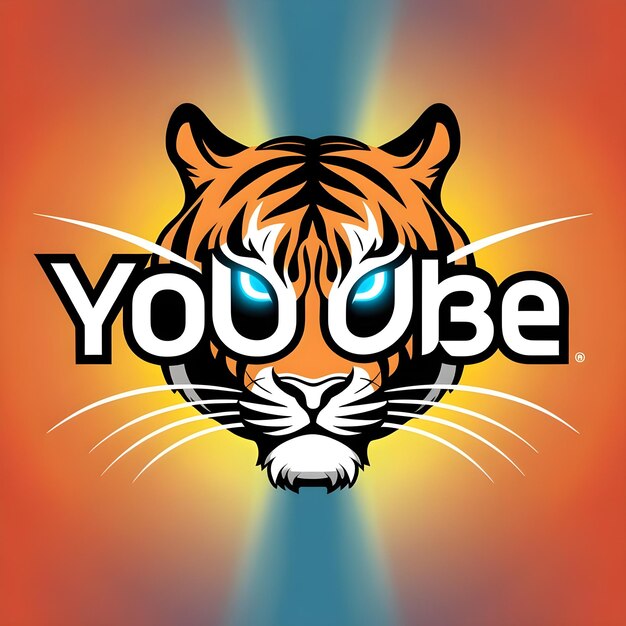 Photo a tiger logo with the words you you use on it