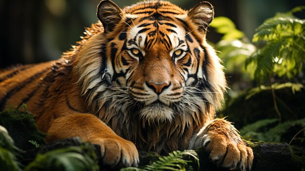 Tiger majestic beauty in nature