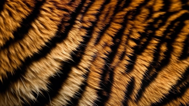 Tiger stripes background texture pattern design wild animals cat predator Generative AI