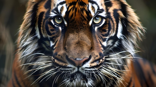 a tiger that is orange and white