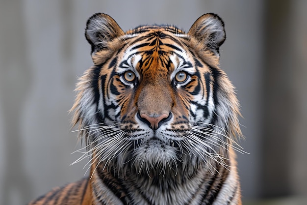 Photo a tiger that is white and brown