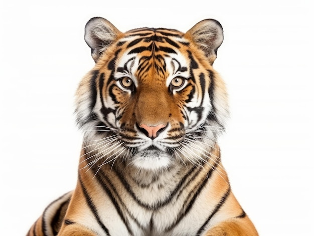 Tiger on a white background