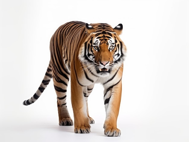 Tiger on a white background