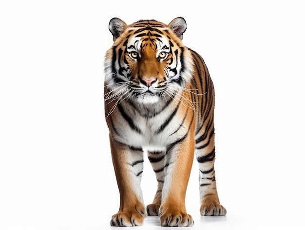 Tiger on a white background