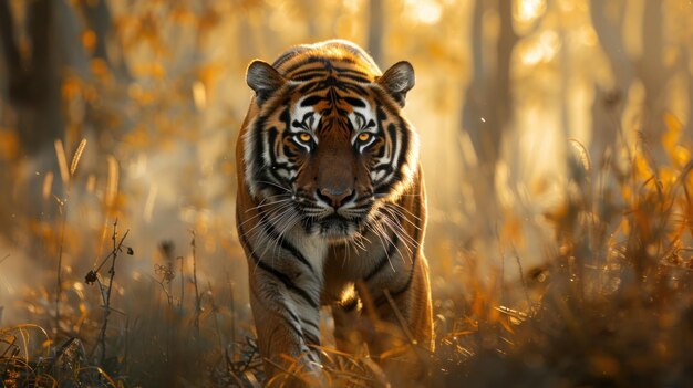 A tiger in the wild