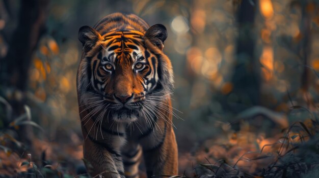 A tiger in the wild