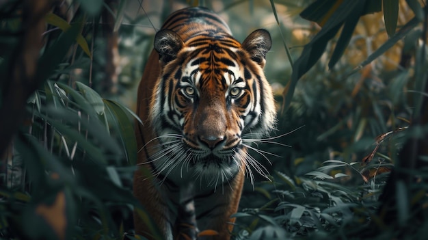 A tiger in the wild