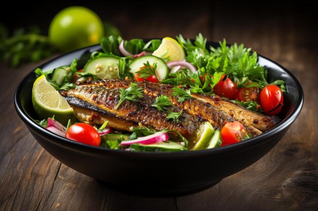 Tilapia Bowl with Fresh Salad