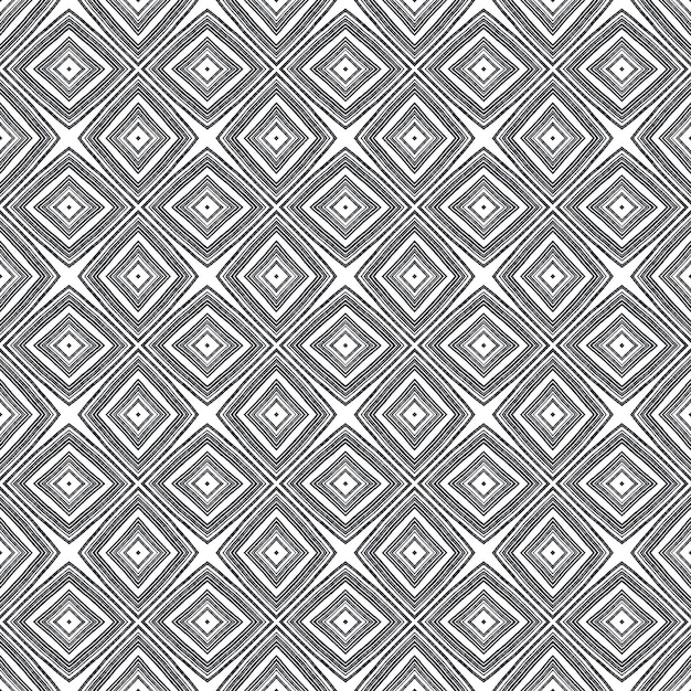 Tiled watercolor pattern Black symmetrical